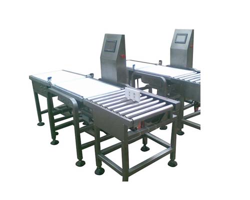 食（shí）品廠用自動檢重秤 重（chóng）量選別機 稱重剔除機