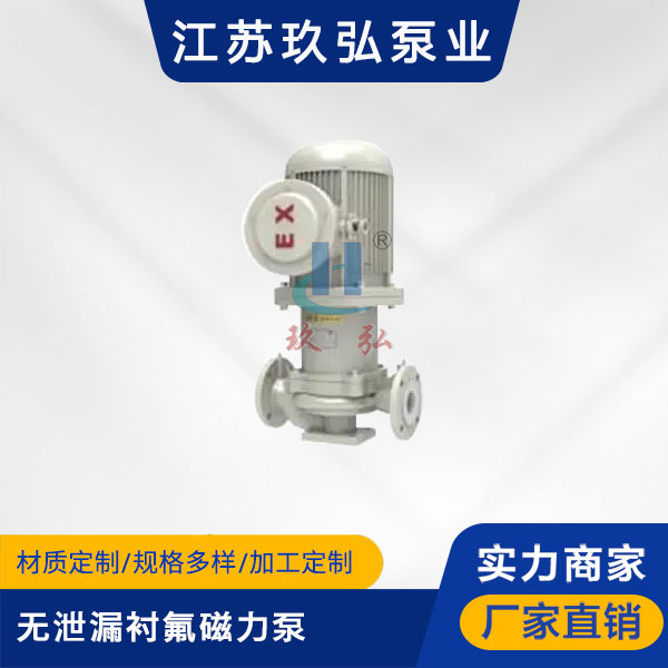 HCLF無泄漏襯氟磁（cí）力管道泵（bèng）(圖（tú）1)